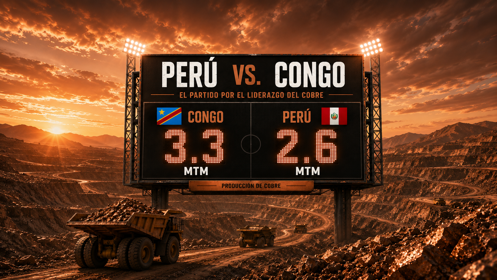 Perú vs El Congo: Un partido aparte en el mundial de la minería 
