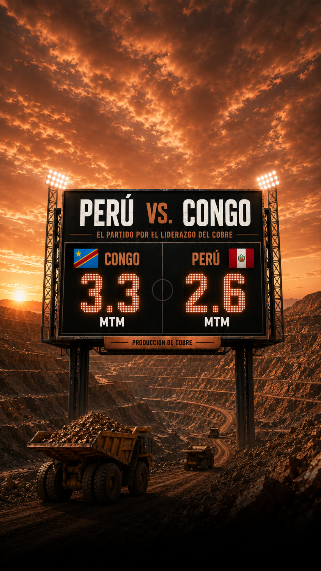 Perú vs El Congo: Un partido aparte en el mundial de la minería 